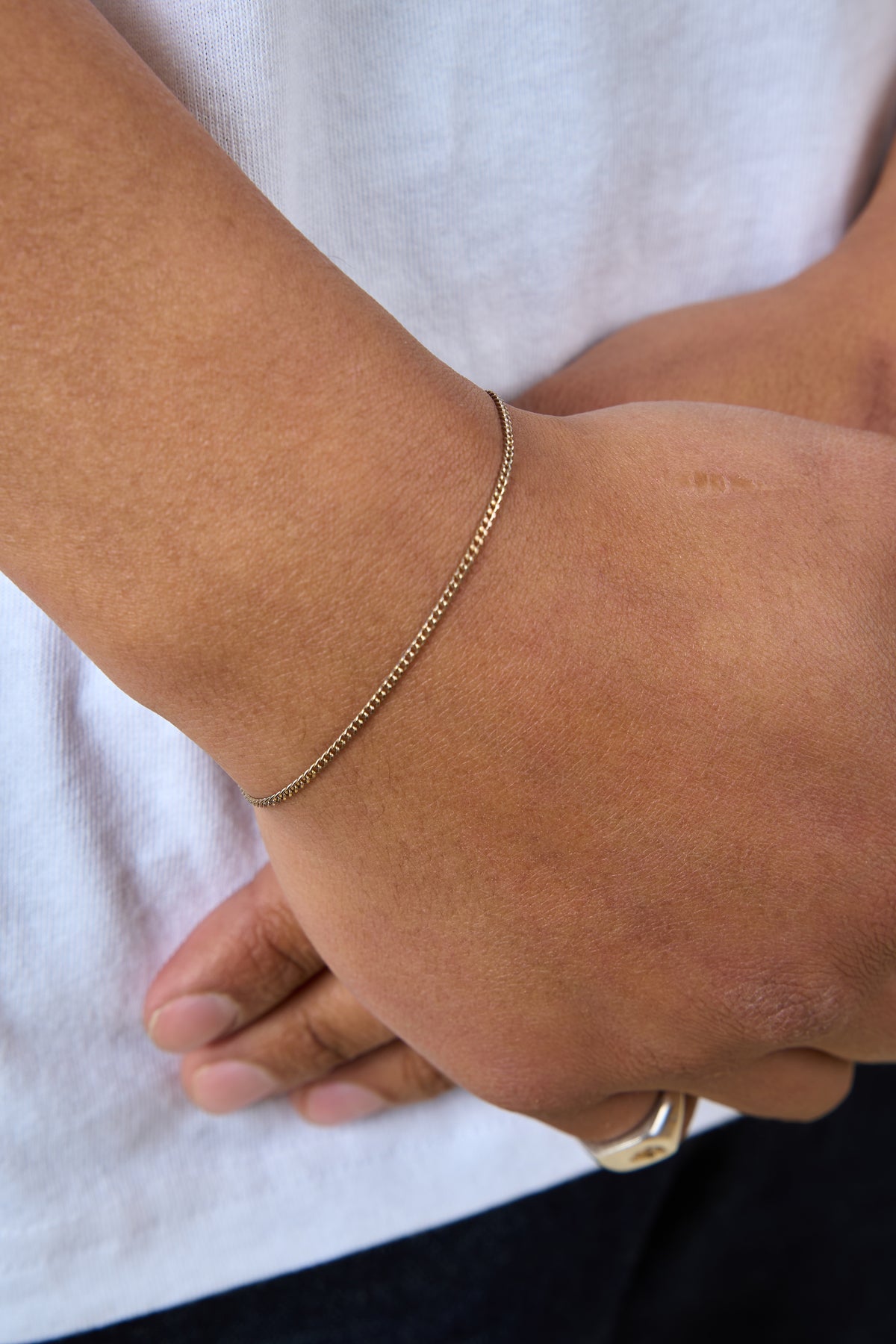 Radiall Curb T-Bar Bracelet - Silver