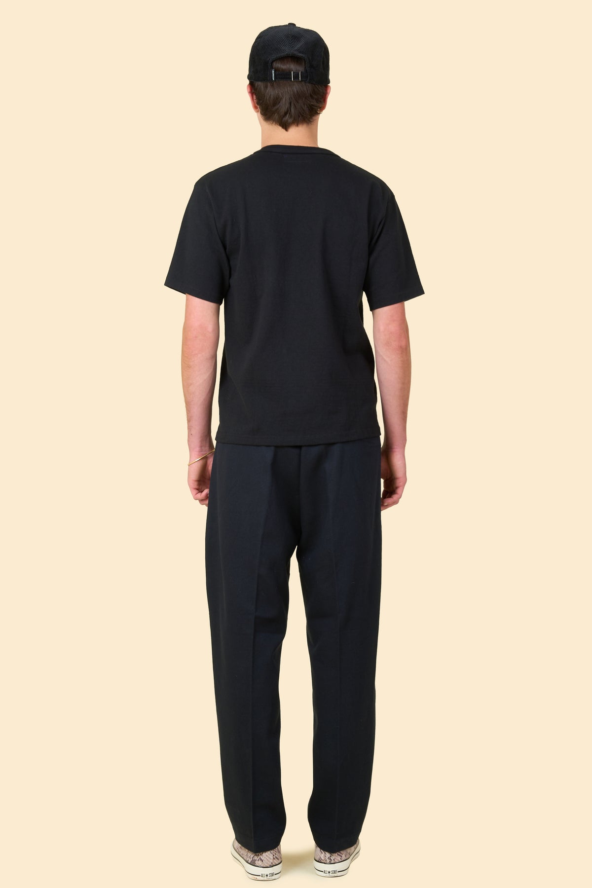 Radiall Fleetline Wide Fit Pleated Trousers - Black