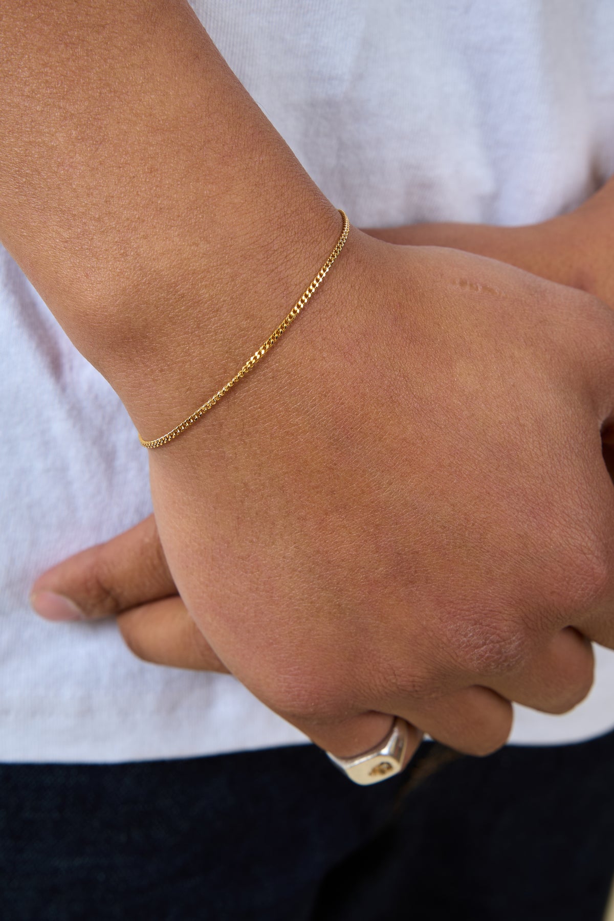 Radiall Curb T-Bar Bracelet - Gold
