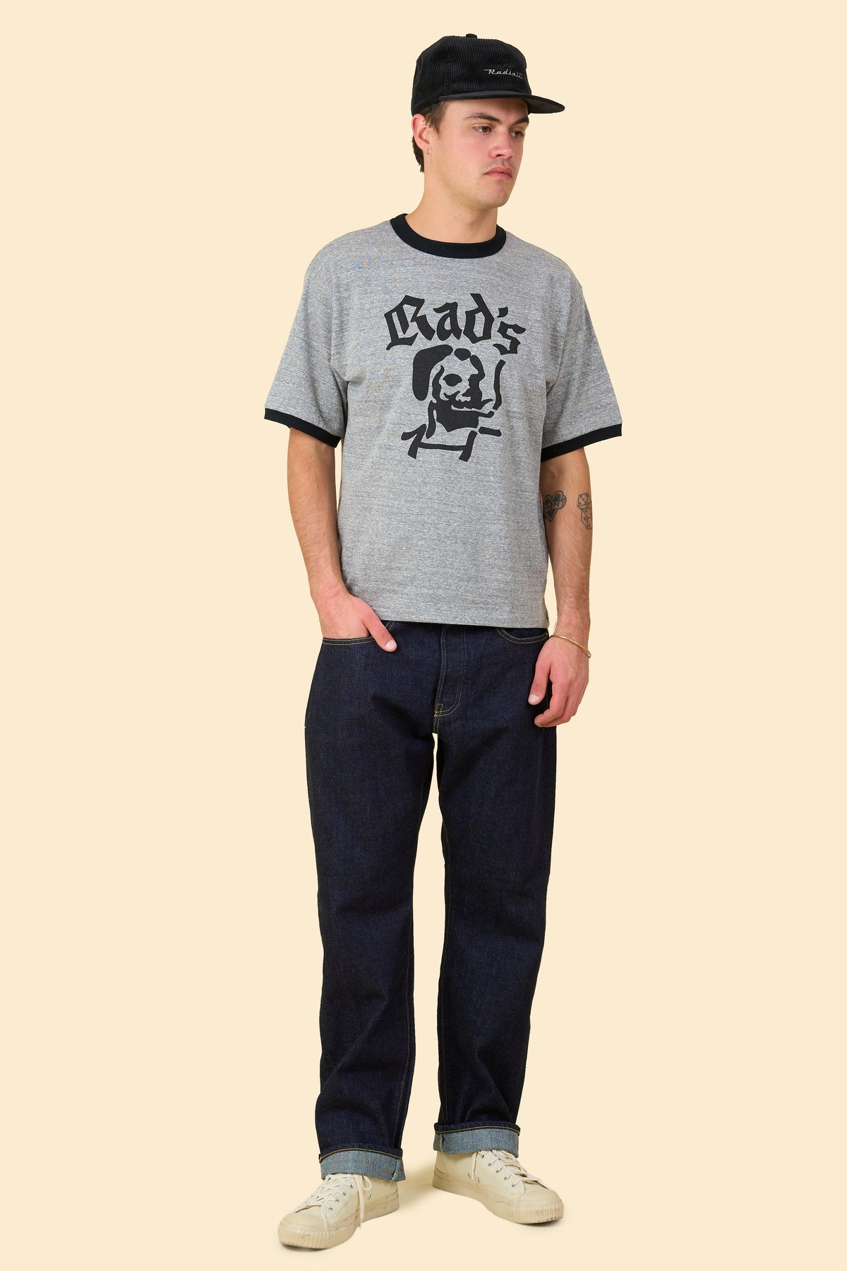 Radiall Ziggy T-Shirt - Charcoal Heather