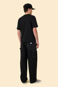 Radiall Chev Wide Fit Carpenter Pants - Black