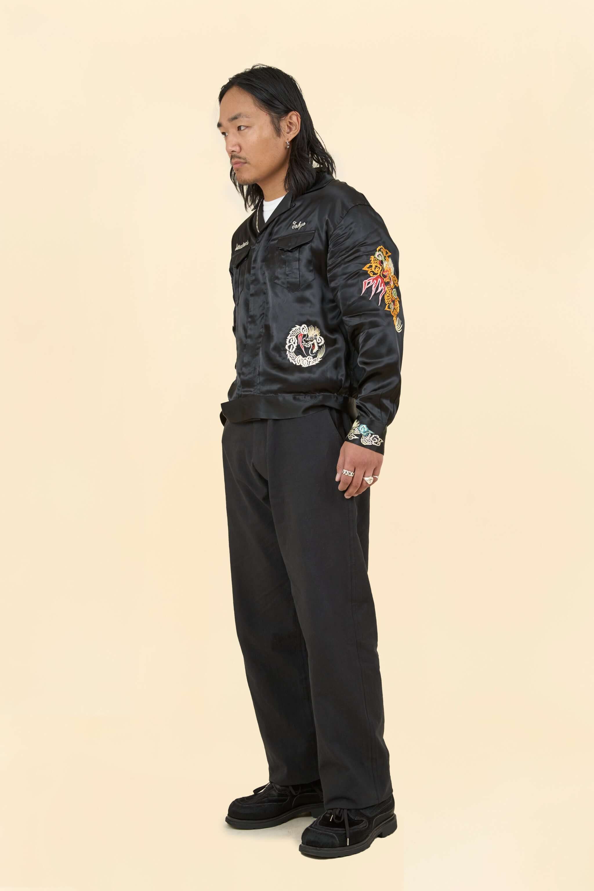 Wearmasters Lot.873 Souvenir Rayon Jacket -Black
