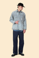 POST O'ALLS Engineers' Jacket - Hickory Stripe