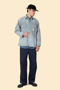 POST O'ALLS Engineers' Jacket - Hickory Stripe
