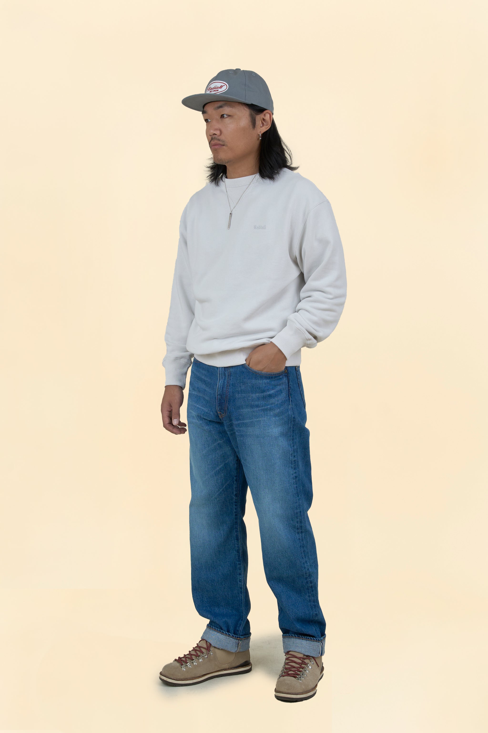 Radiall Sidevalve Loopwheel Sweatshirt - Snow White