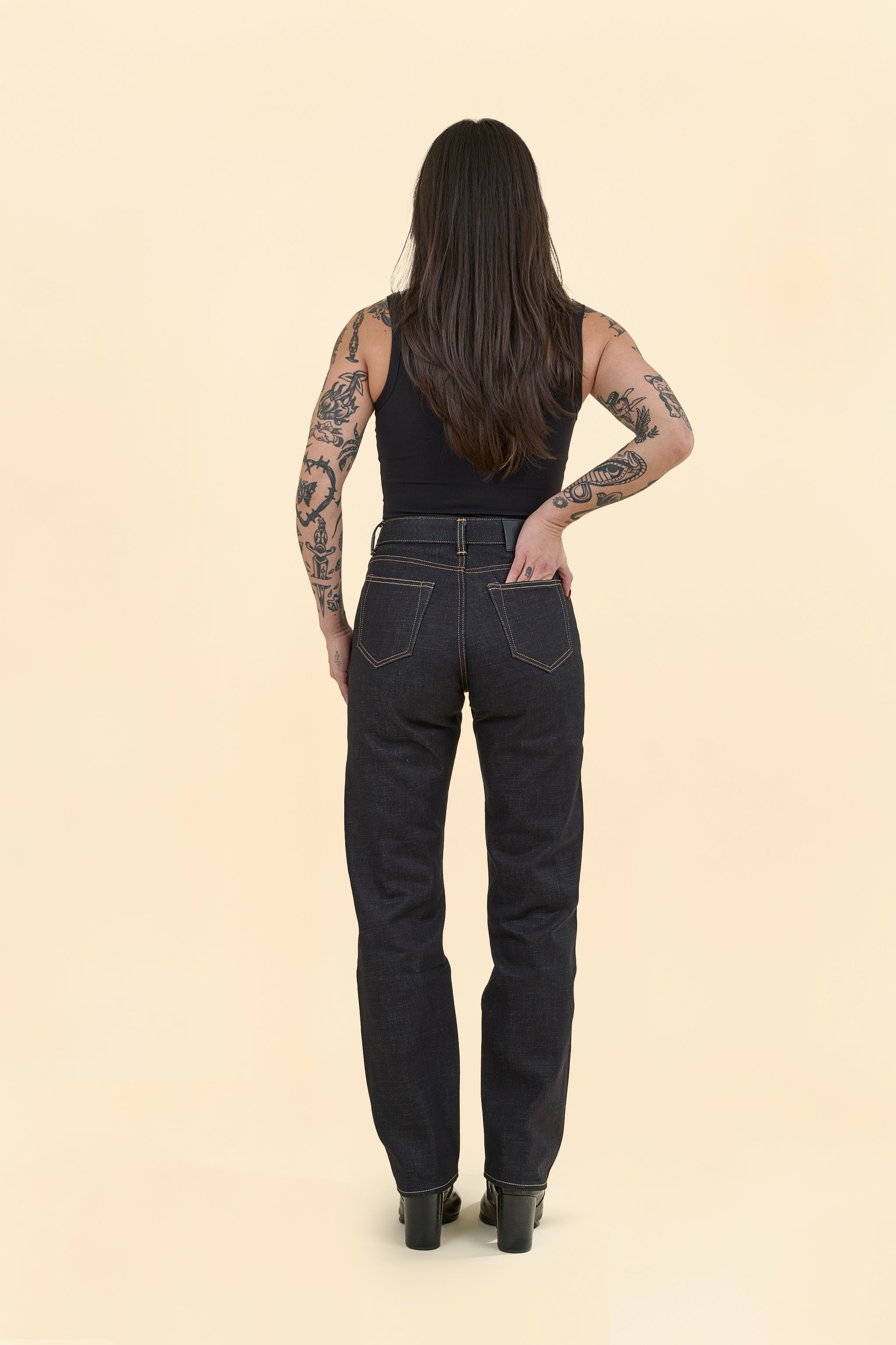 MOMOTARO JEANS Women's #110 Standard Straight Denim - 14.7oz
