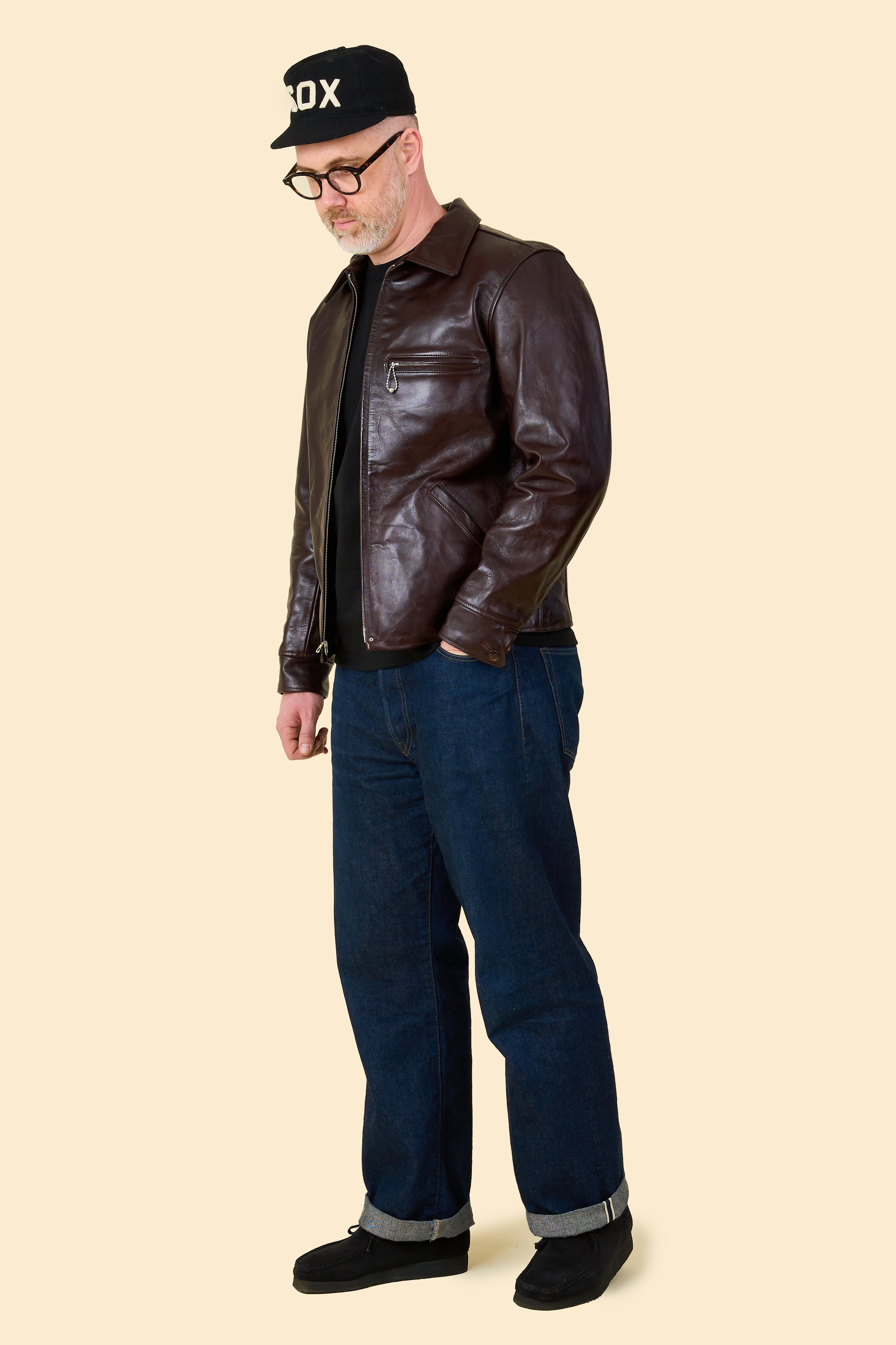 Double Helix Classic 1930's Jacket - Seal Brown