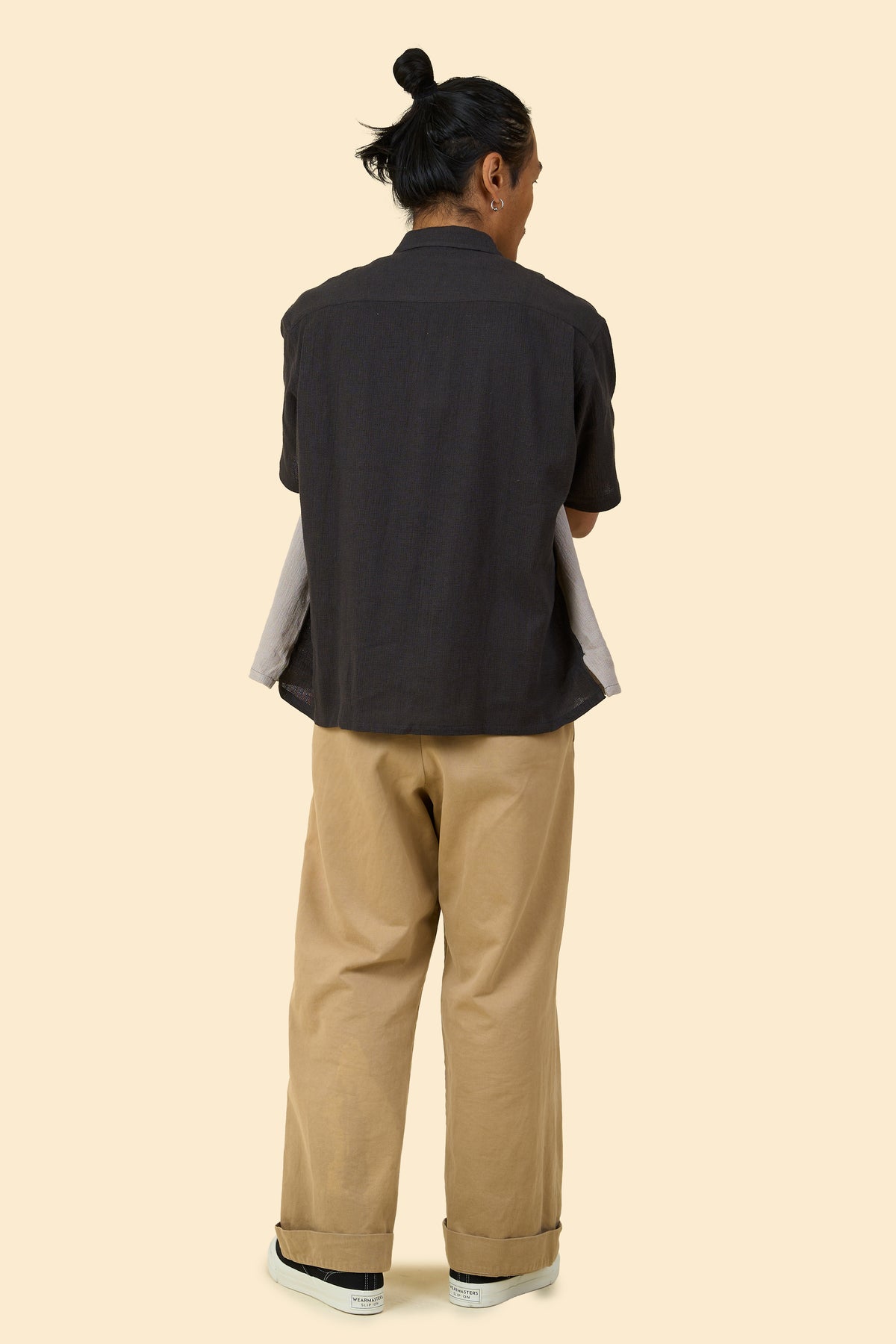 Radiall Fleetline Short Sleeve Shirt - Ink Black/Gray