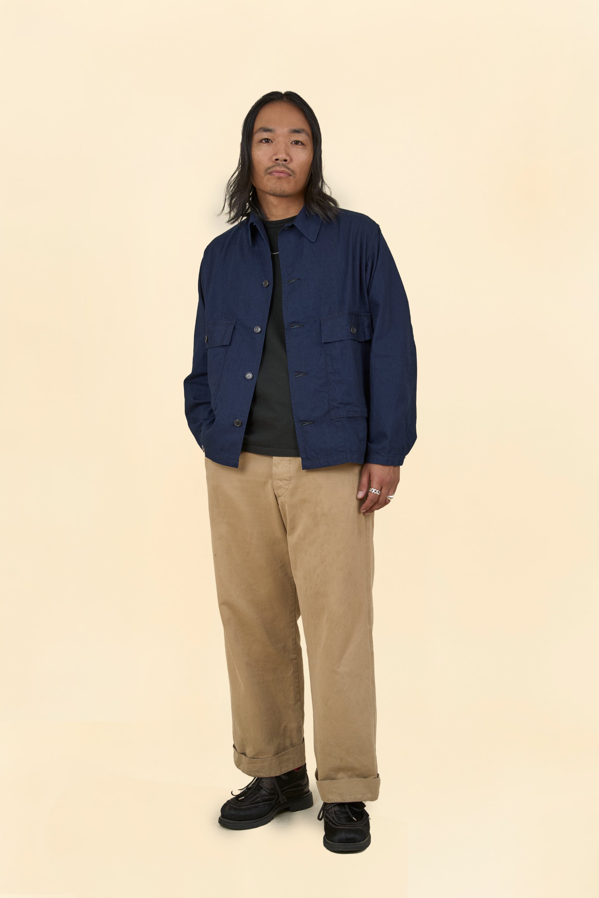 POST O'ALLS Walkabout Jacket - Vintage Twill Indigo