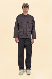 Japan Blue Sulphur Dyed Fatigue Jacket - Navy