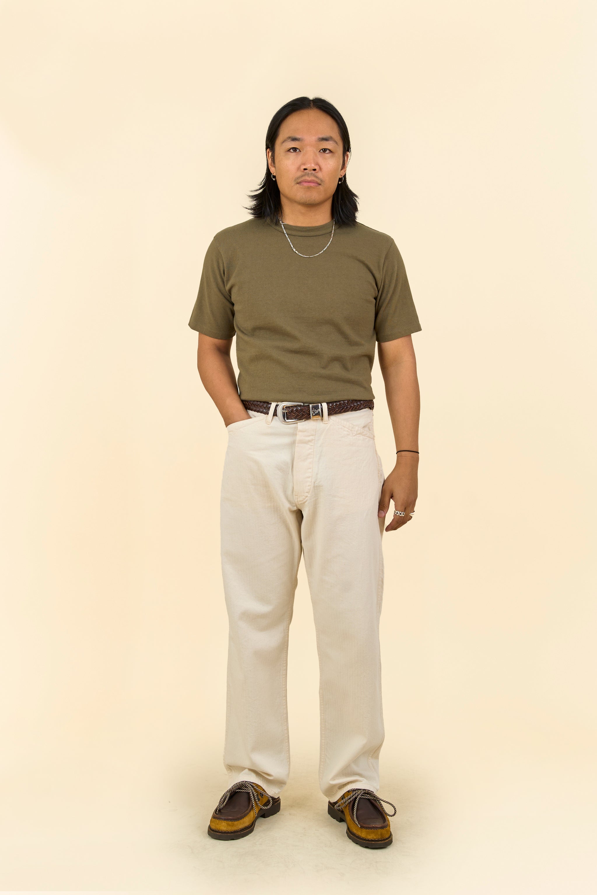 POST O'ALLS SWEETBEAR Bandtop Pants - Natural