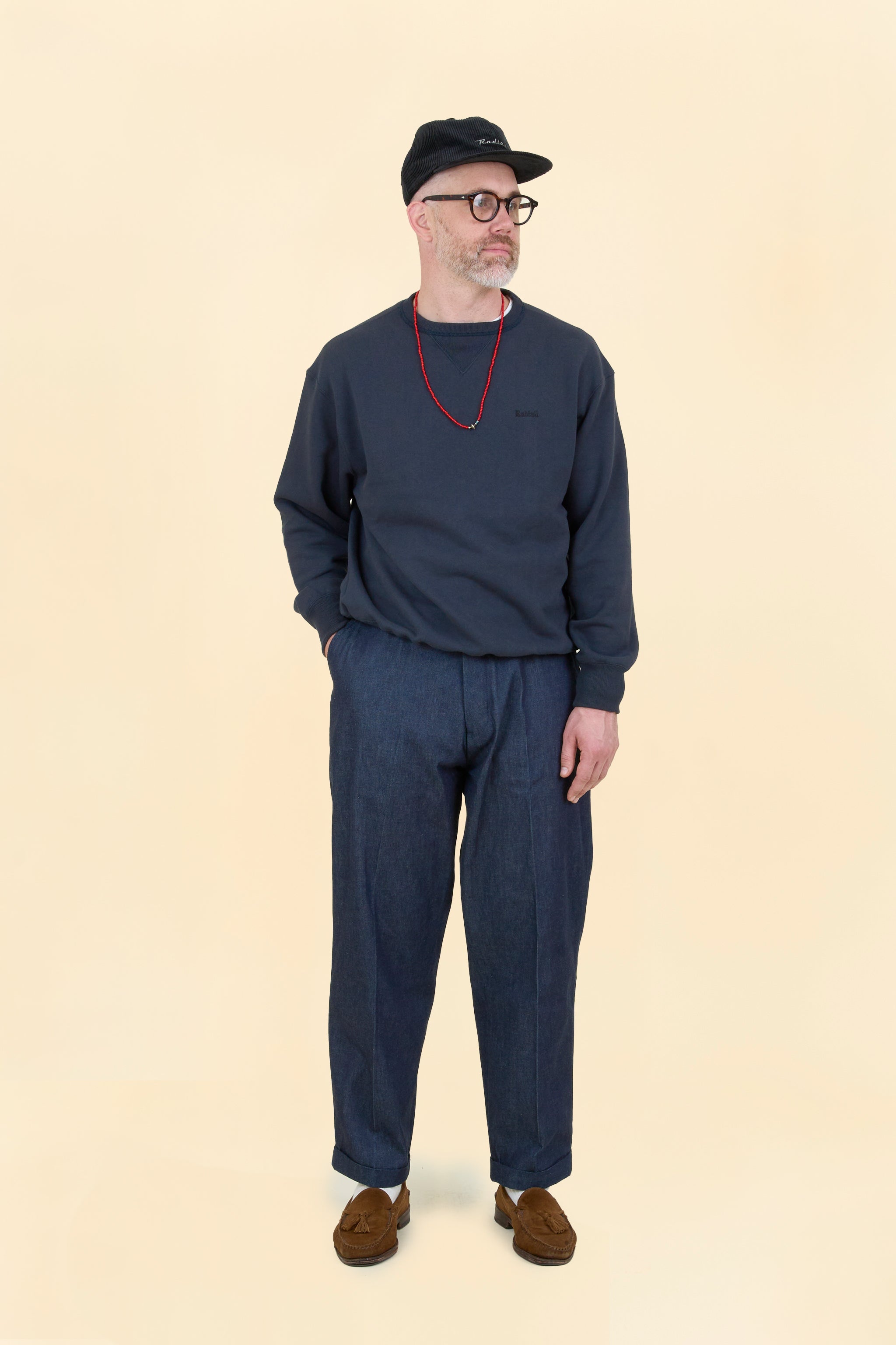 Radiall Sidevalve Loopwheel Sweatshirt - Ink Black