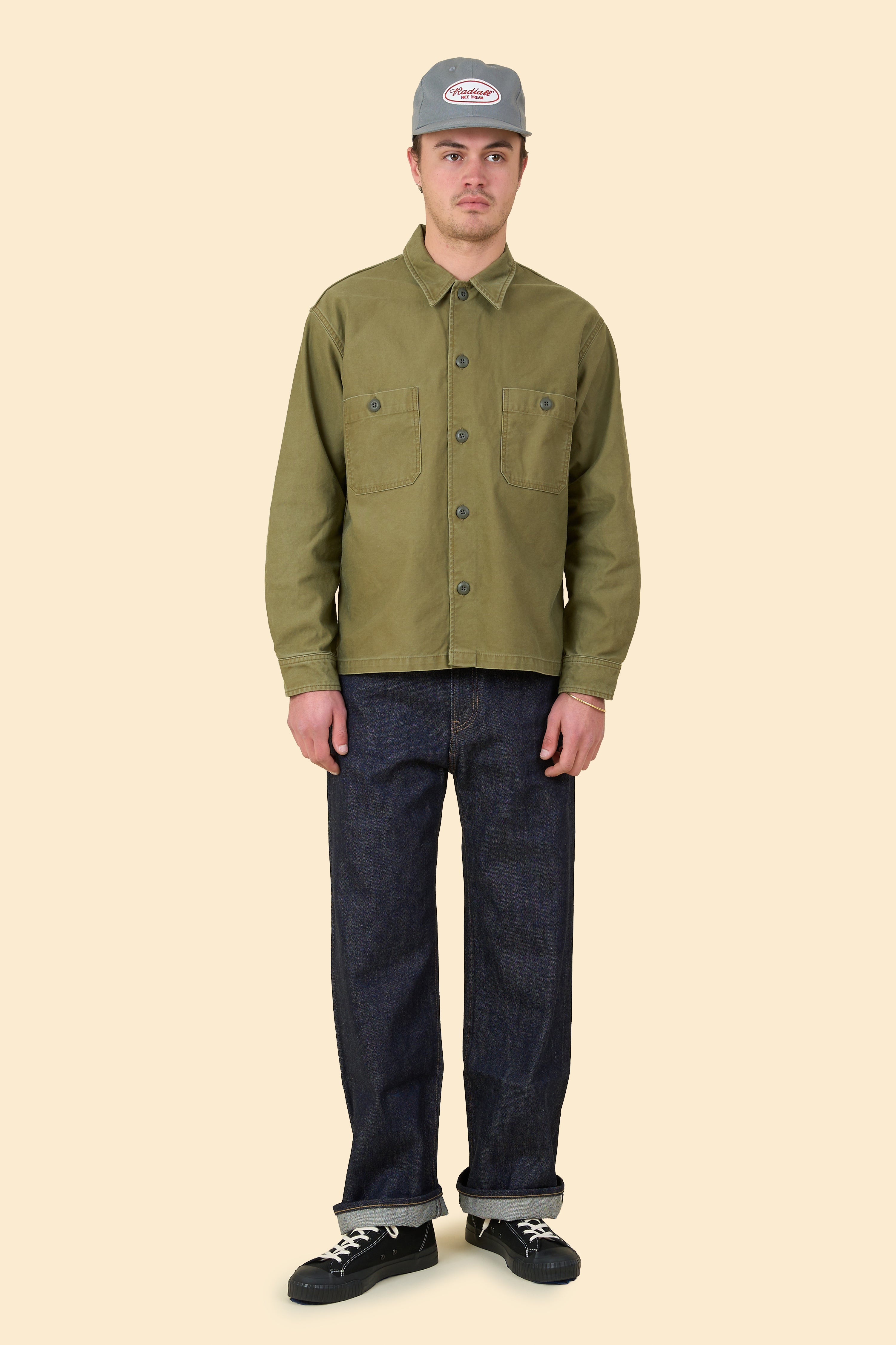 Japan Blue Jeans BDU Shirt - Olive Drab