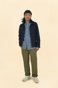 Japan Blue Regular Fit Trousers - Olive Drab