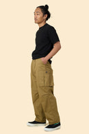 Radiall Clan Wide Fit Cargo Pants - Mil Khaki