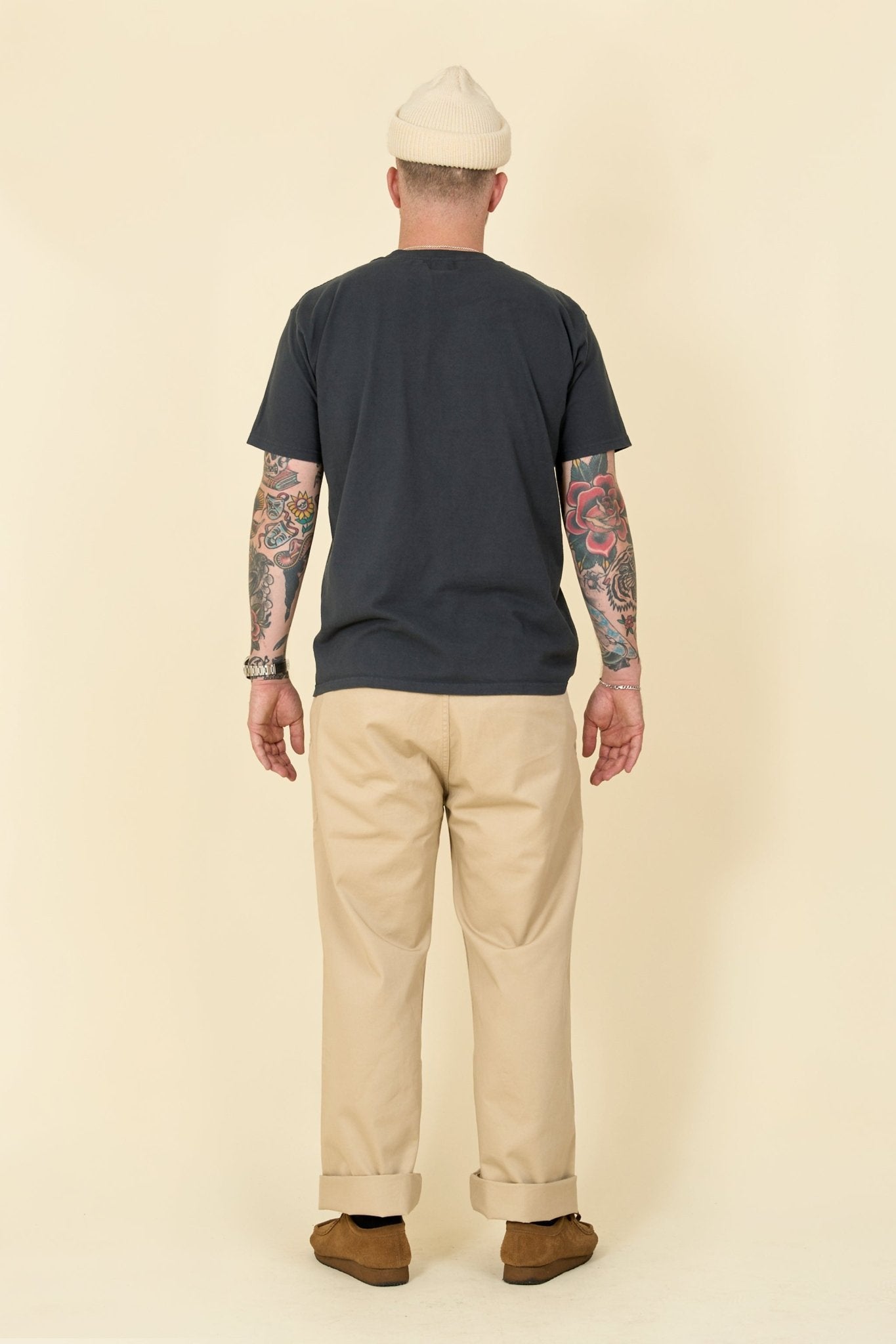 Pherrow's Classic Buffalo Print T-Shirt - Sulphur Black - Pherrow's - URAHARA