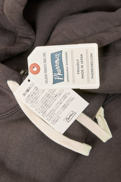Pherrow's Loopwheel Hooded Raglan Sweatshirt - Sulphur Black - Pherrow's - URAHARA