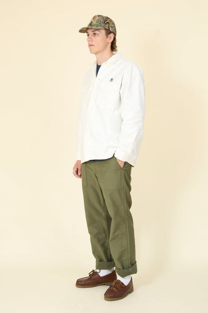 Radiall Hammond Open Collared L/S Shirt - Off White - Radiall - URAHARA