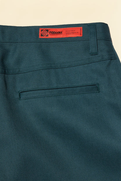 Radiall Motown Wide Tapered Fit Work Pants - Green - Radiall - URAHARA