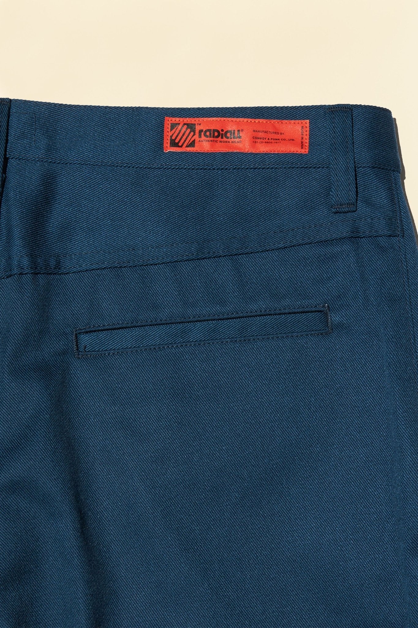 Radiall Motown Wide Tapered Fit Work Pants - Navy - Radiall - URAHARA