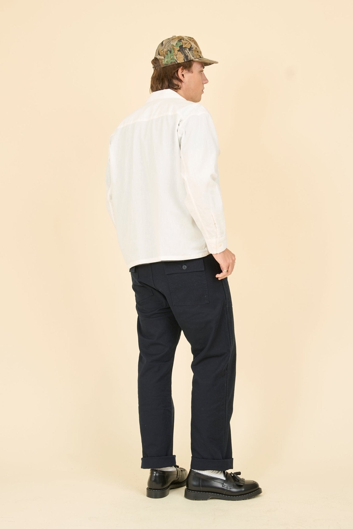 Radiall Oldies Open Collar Shirt - Off White - Radiall - URAHARA