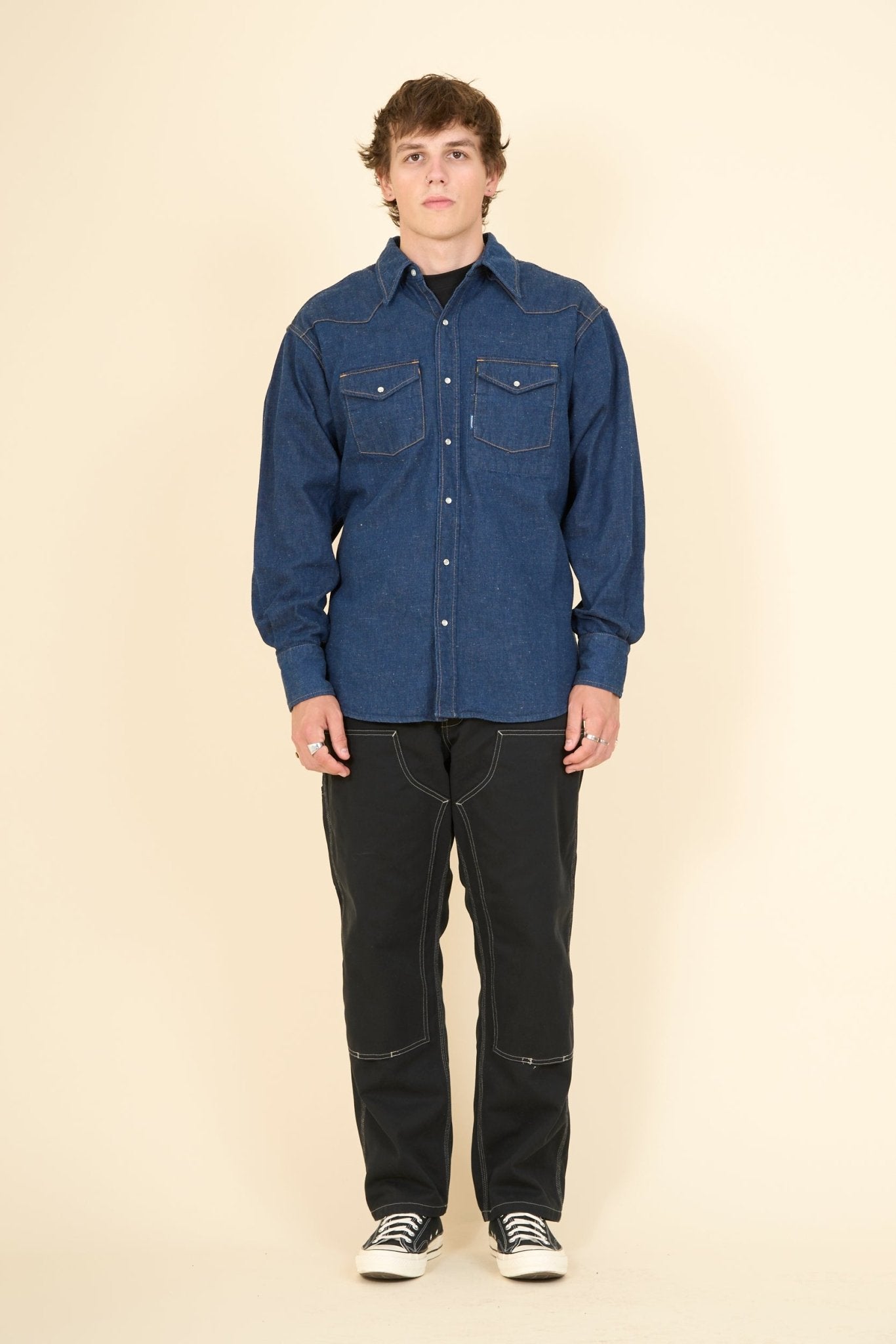 Radiall True Deal Shirt L/S - Deep Indigo - Radiall - URAHARA