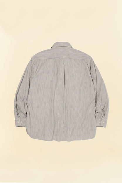 Radiall Wheels L/S Work Shirt - Hickory Stripe - Radiall - URAHARA