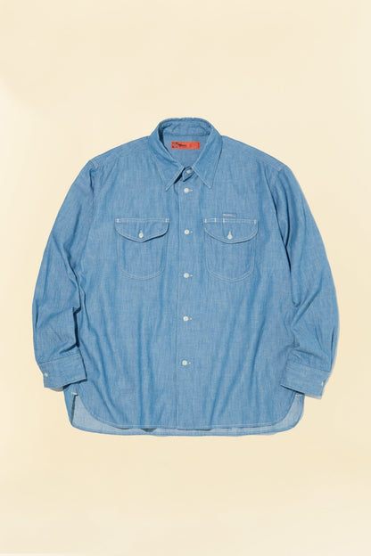 Radiall Wheels L/S Work Shirt - Indigo - Radiall - URAHARA