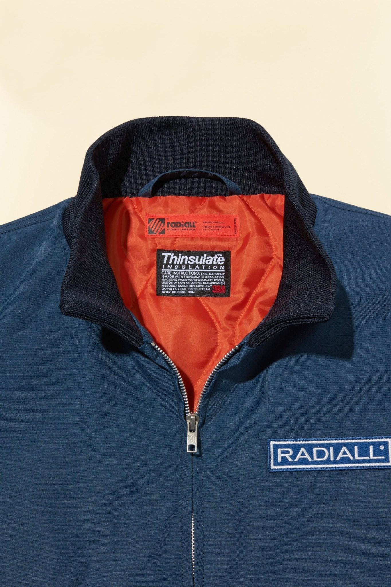 Radiall Wheels Zip Up Blouson - Navy - Radiall - URAHARA