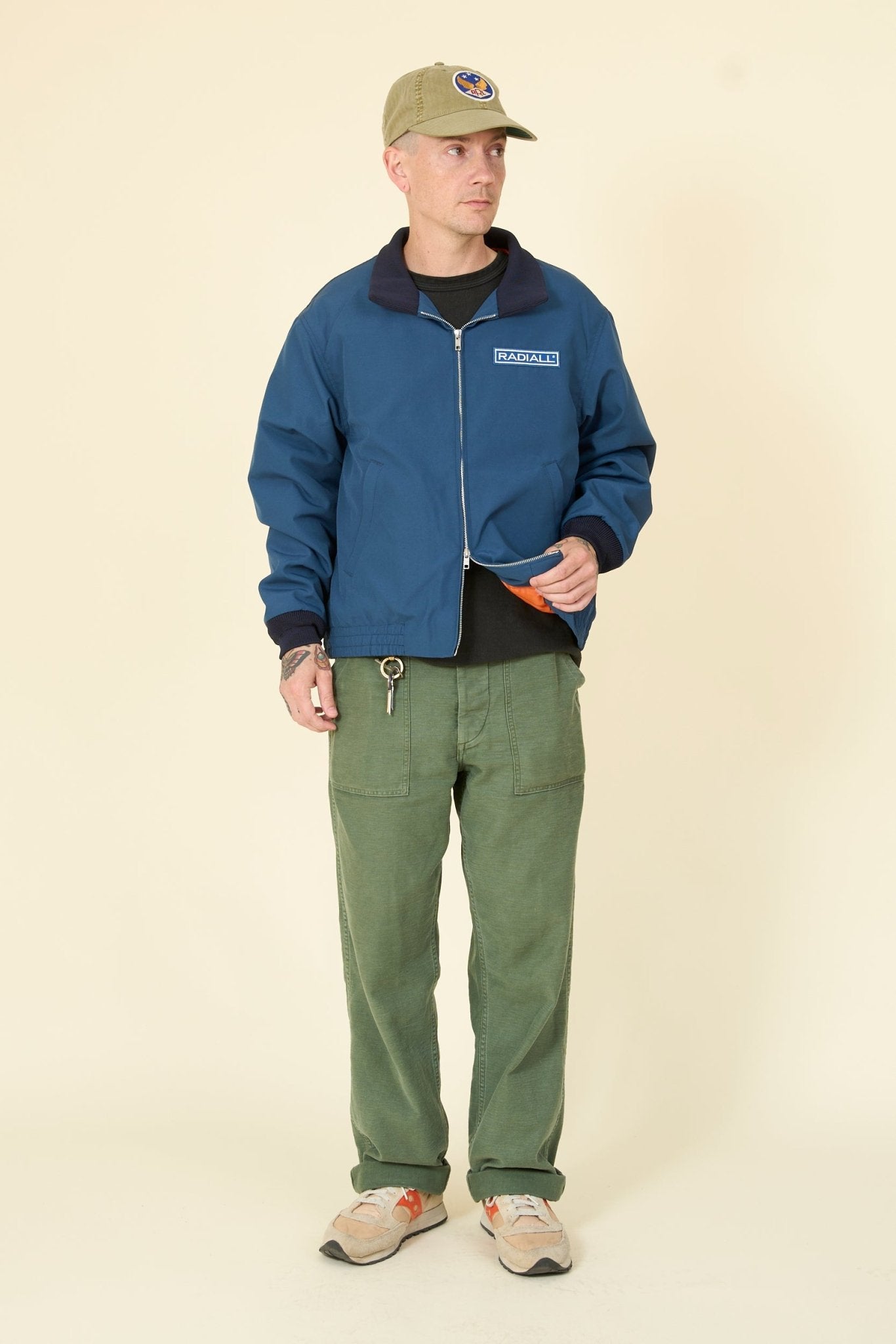 Radiall Wheels Zip Up Blouson - Navy - Radiall - URAHARA