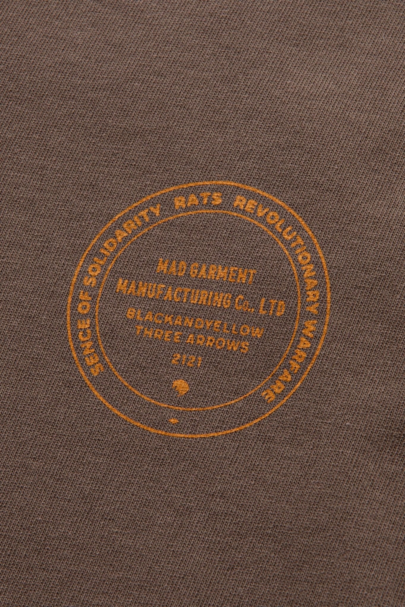 Rats Ash Long Sleeve T-shirt - Ash Brown -Rats - URAHARA