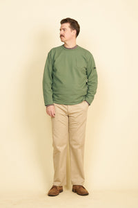 Rats Boat Neck Sweatshirt - Green -Rats - URAHARA