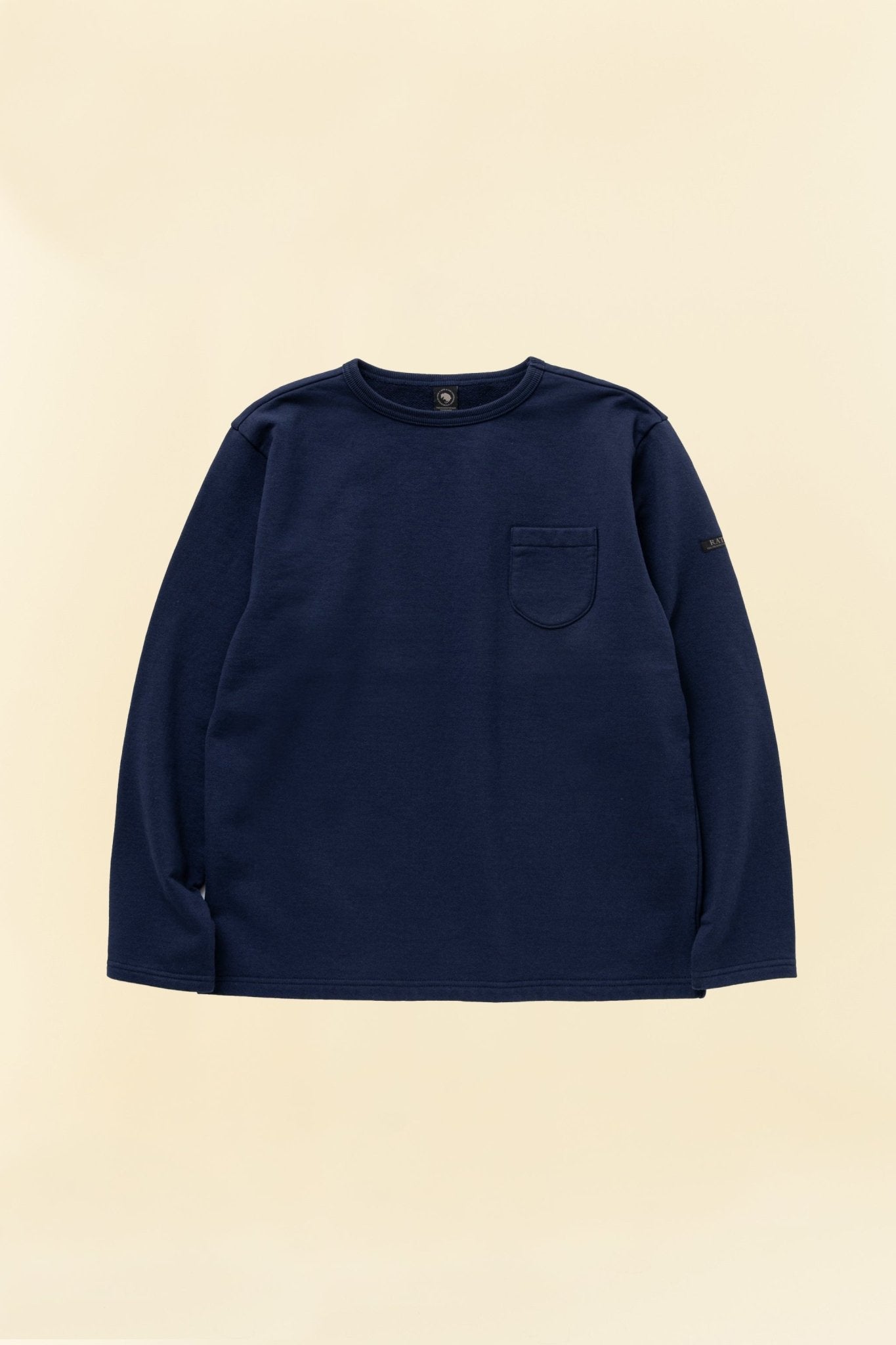 Rats Boat Neck Sweatshirt - Navy -Rats - URAHARA