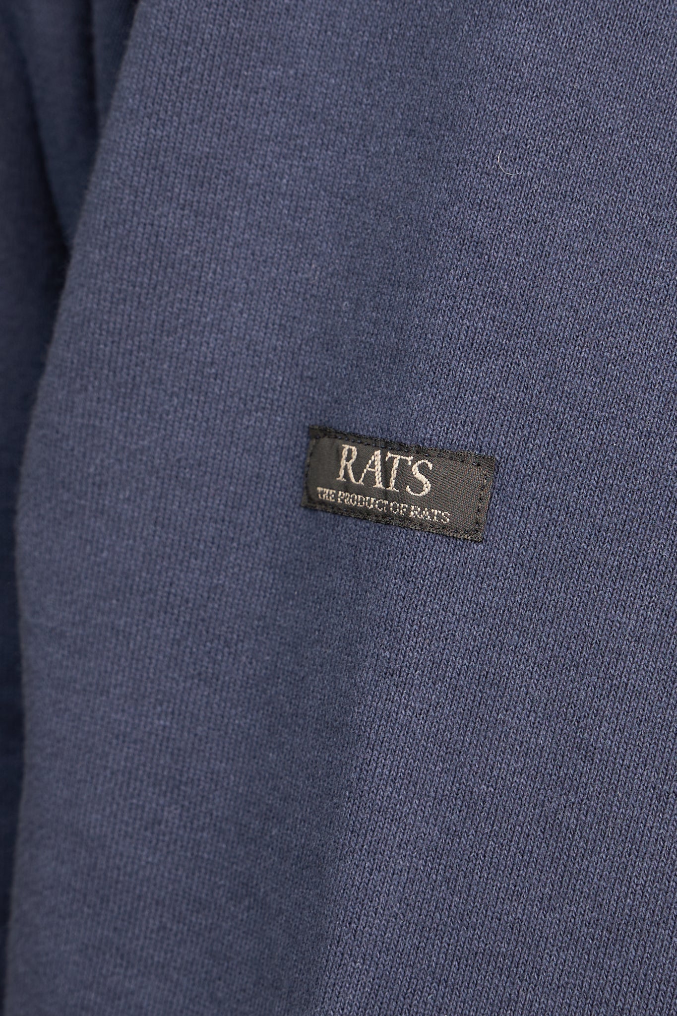 Rats Boat Neck Sweatshirt - Navy -Rats - URAHARA