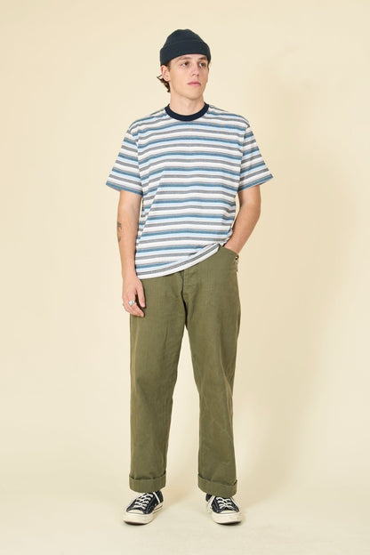 Rats Border Tee - Blue / White / Black - Rats - URAHARA