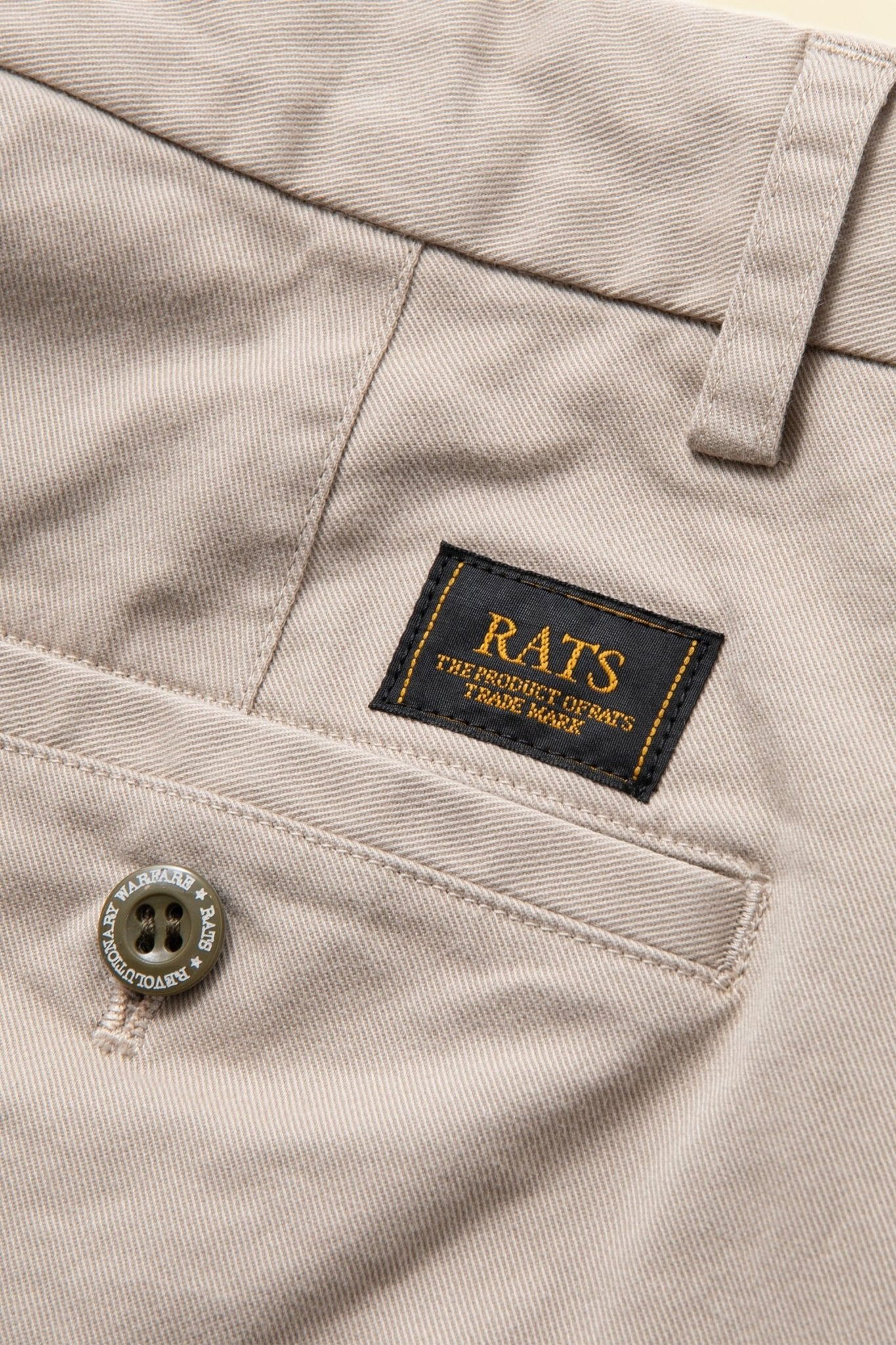 Rats Chino Pants - Beige -Rats - URAHARA