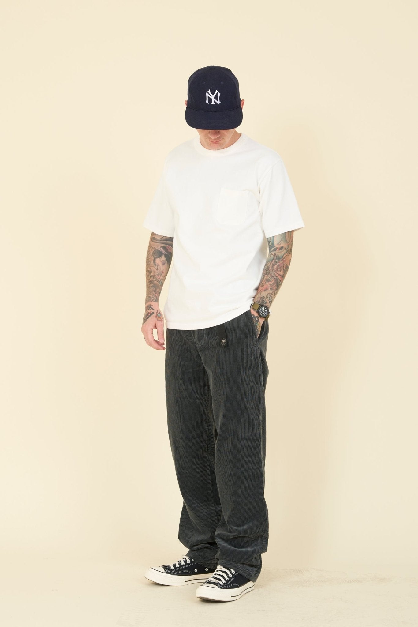 Rats Corduroy Easy Pant - Charcoal - Rats - URAHARA