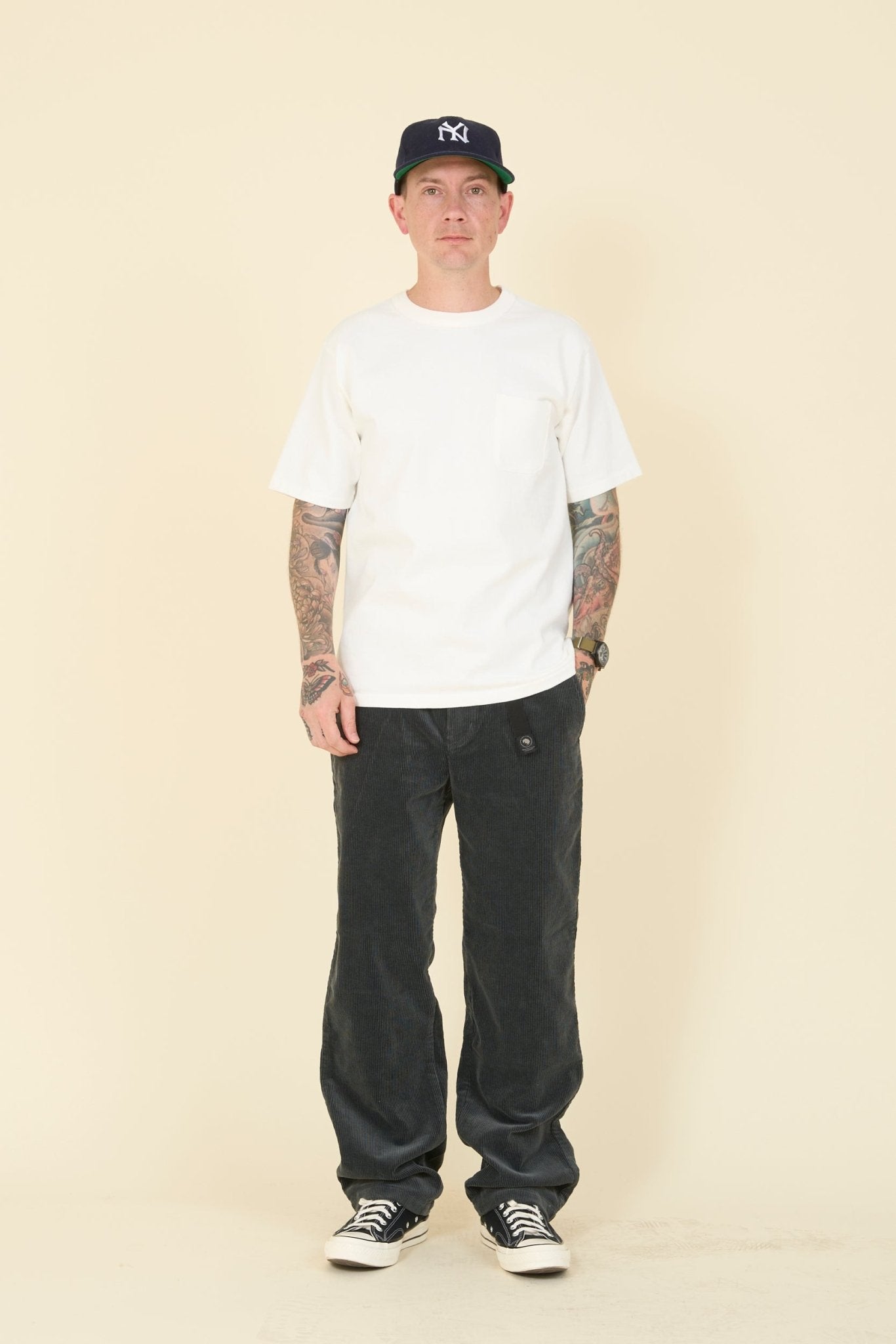 Rats Corduroy Easy Pant - Charcoal - Rats - URAHARA