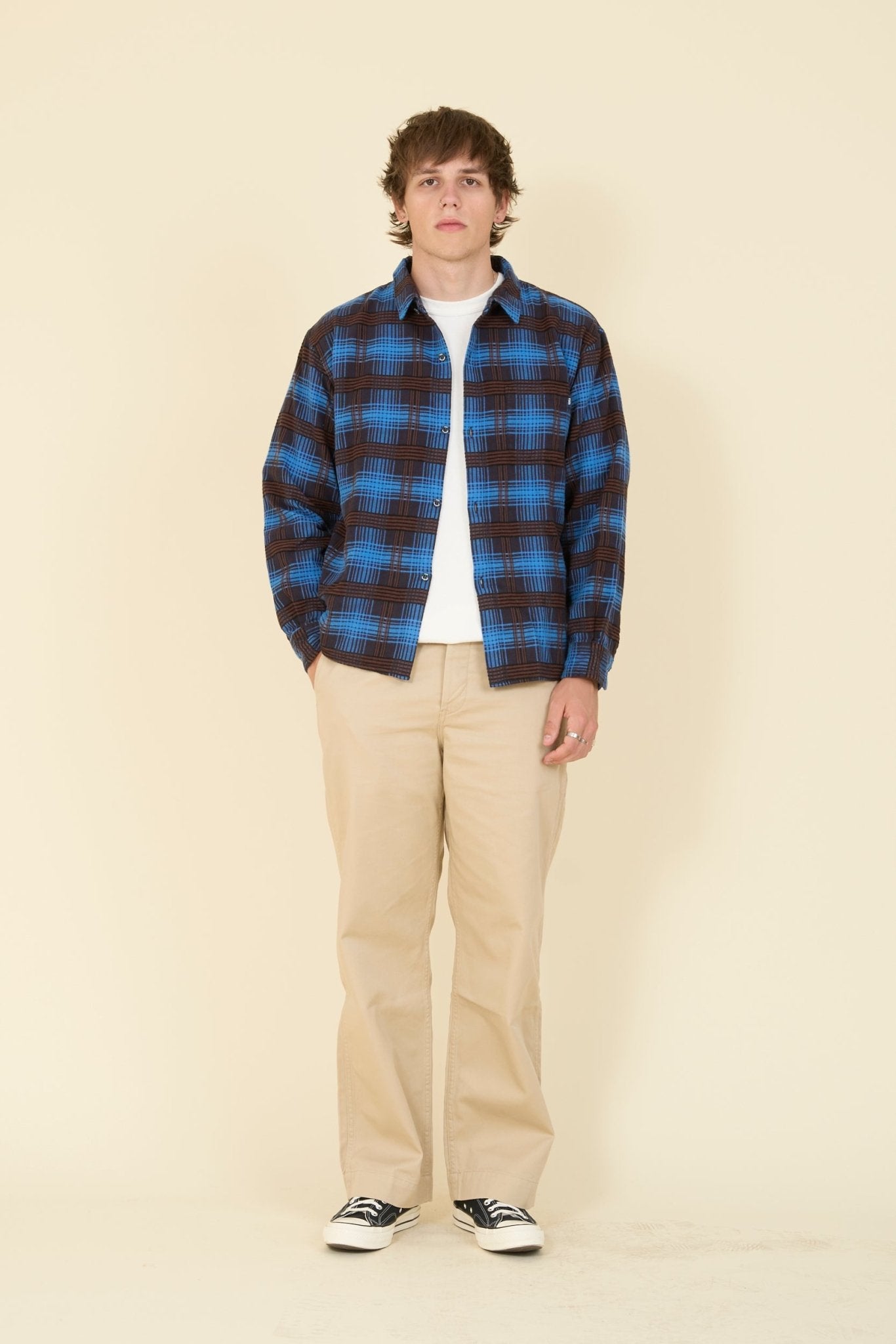 Rats C/R Flannel Check Shirt - Rats - URAHARA