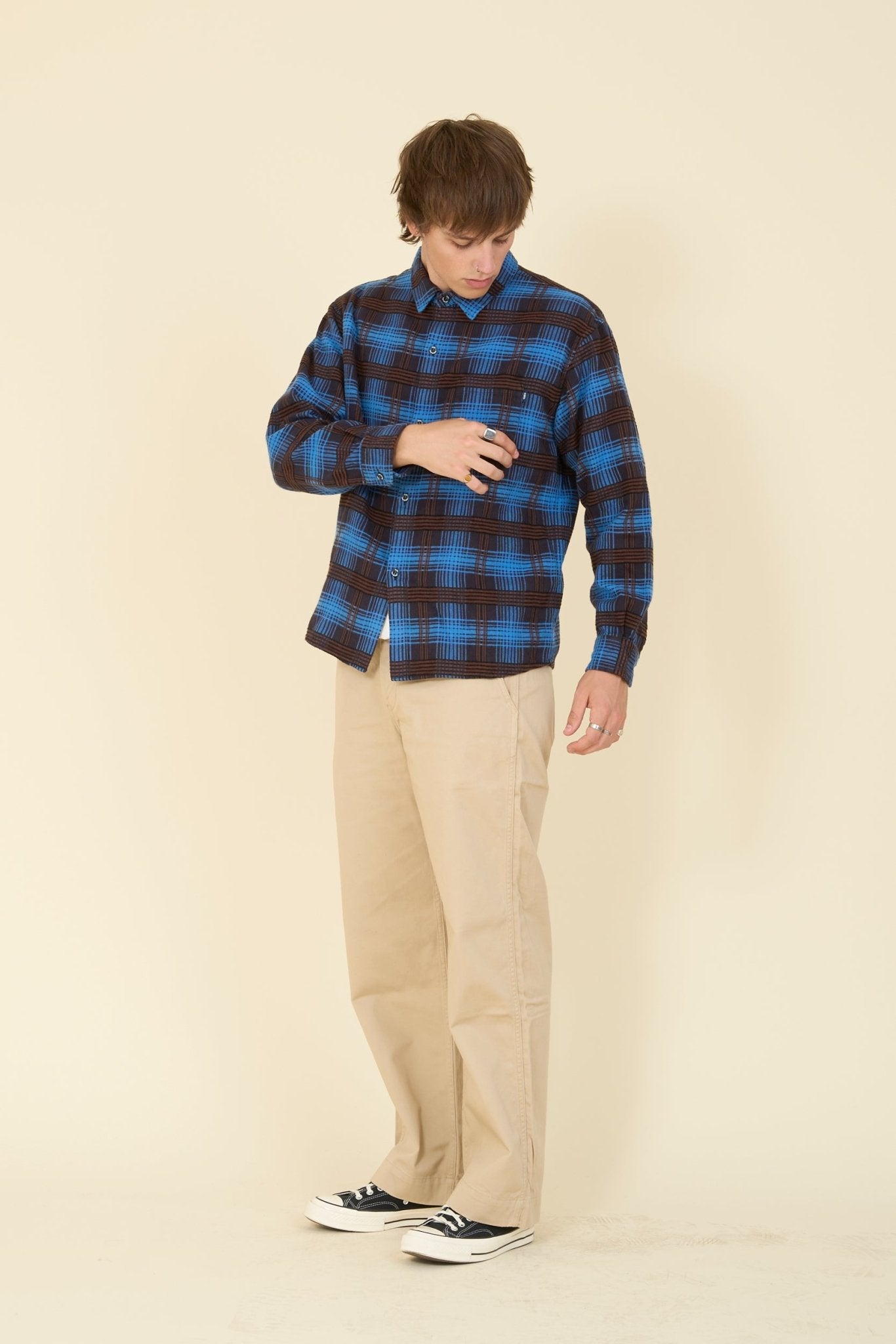 Rats C/R Flannel Check Shirt - Rats - URAHARA