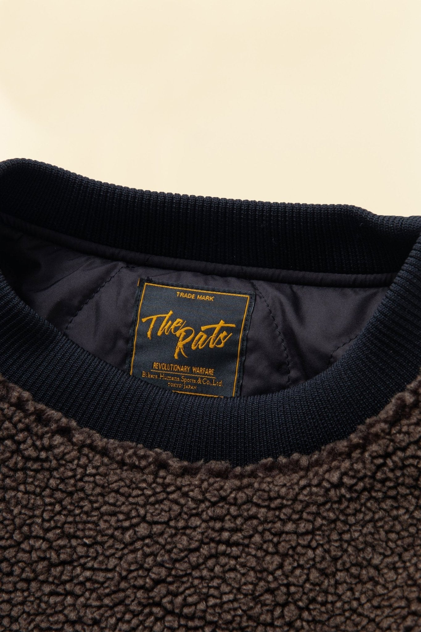 Rats Crew Neck Fleece - Brown -Rats - URAHARA