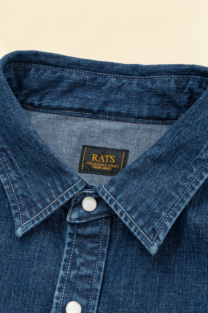 Rats Denim Western Shirt - Rats - URAHARA