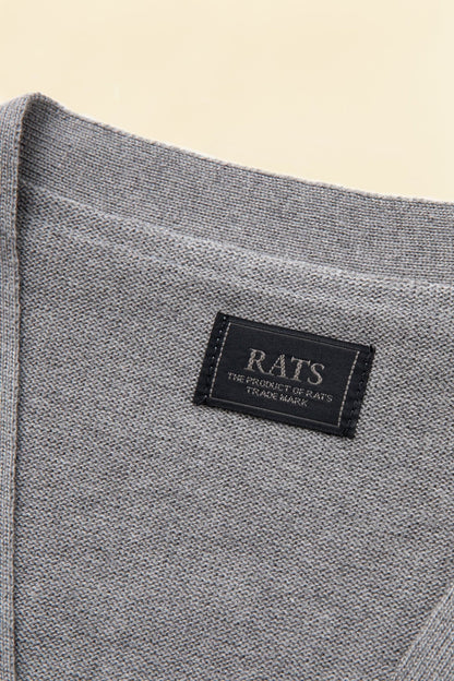 Rats High Gauge Cardigan - Grey -Rats - URAHARA