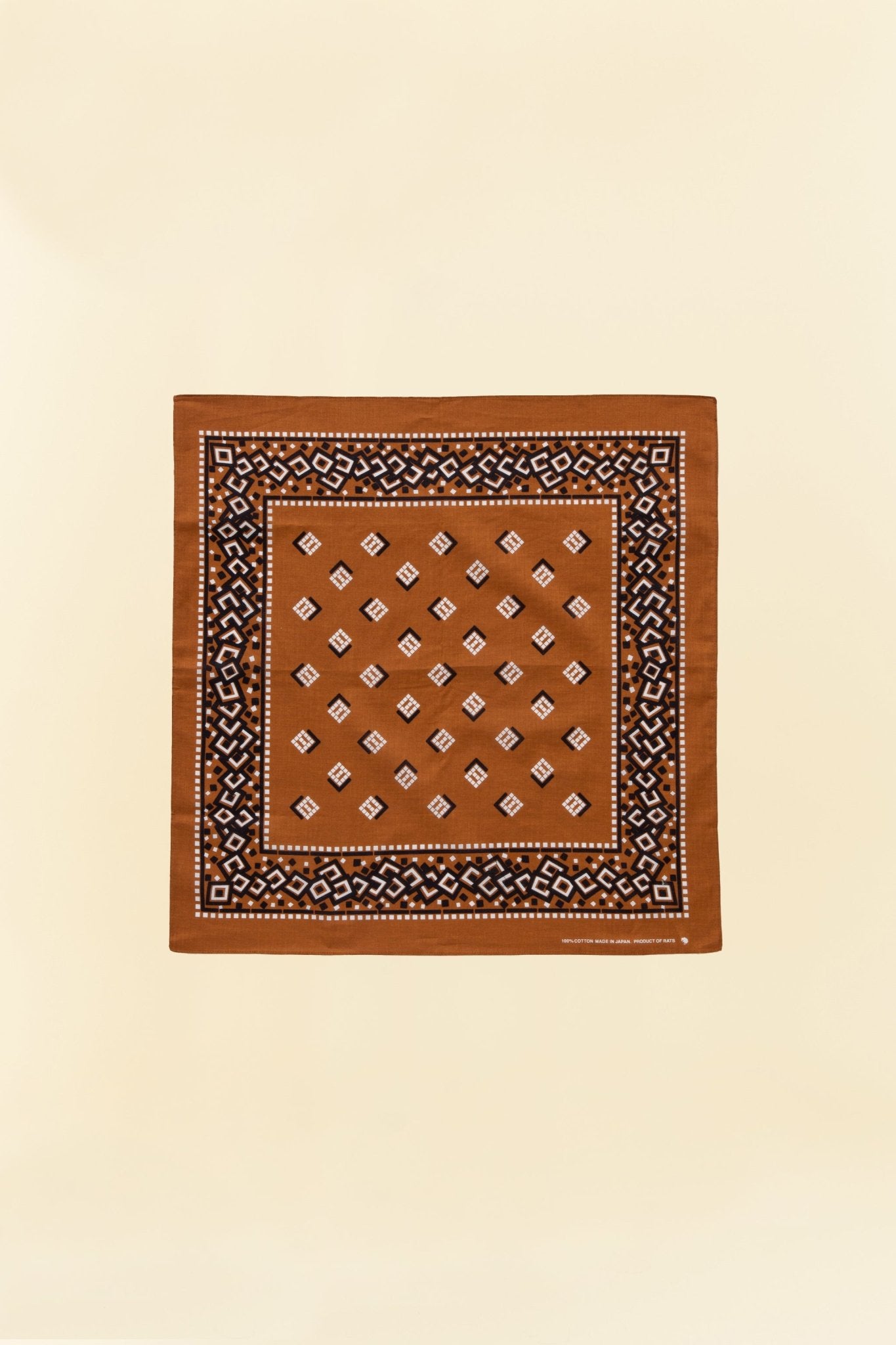 Rats Motif Bandana - Brown -Rats - URAHARA