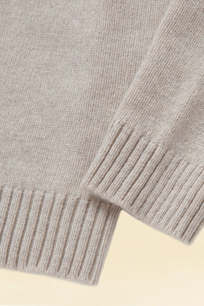 Rats Wool Cashmere Crew Neck Knit - Ecru -Rats - URAHARA