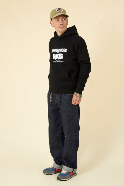 Rats x Neighborhood Hooded Sweatshirt - Black - Rats - URAHARA