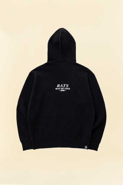 Rats x Neighborhood Hooded Sweatshirt - Black - Rats - URAHARA