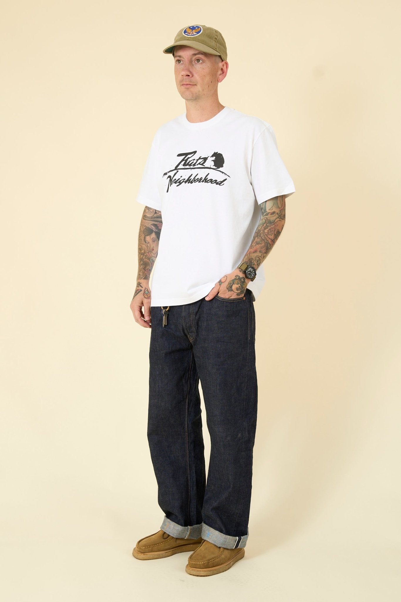 Rats x Neighborhood T-Shirt - White - Rats - URAHARA