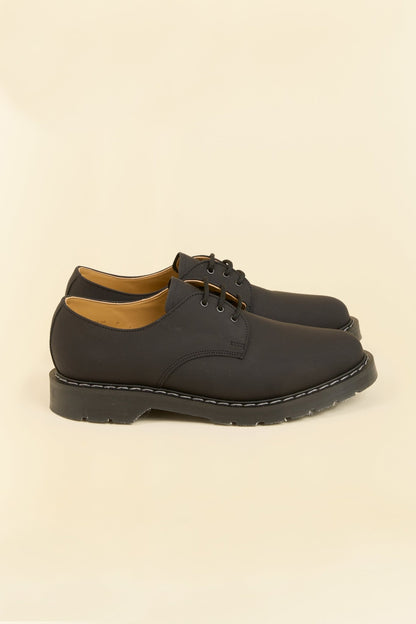 Solovair 3 Eye Gibson Shoe - Black Greasy - Solovair - URAHARA