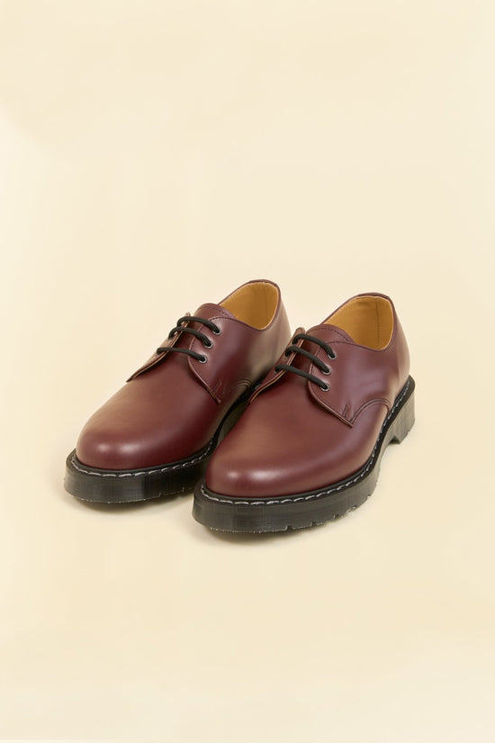 Solovair 3 Eye Gibson Shoe - Oxblood